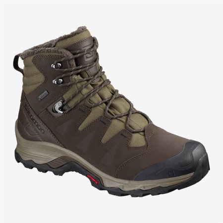 Salomon QUEST WINTER GTX Mens Hiking Boots Chocolate | Salomon South Africa